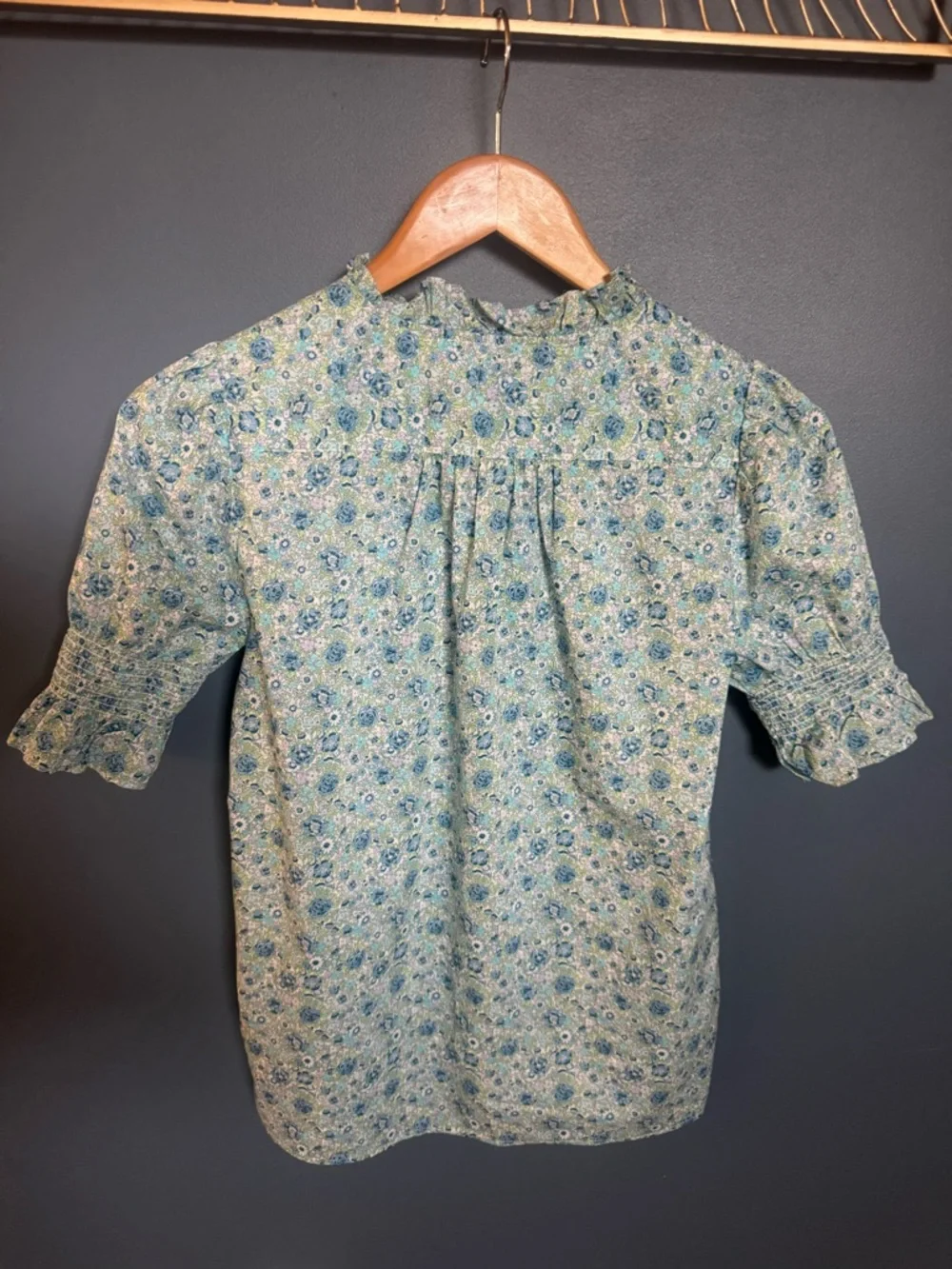 J.‎ Crew x Liberty London Puff-sleeve Amelie Floral Blouse Top